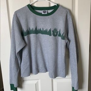 Cropped Smokey the bear sweatshirt